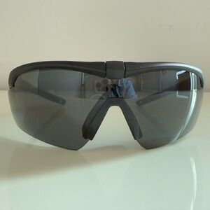 ESS Crosshair Shooting Glasses
Black Frame Smoke Gray Lens 
ANSI Z87+